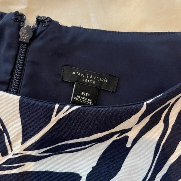 Sleeveless Navy & White Sheath Dress - Picture 4 of 8